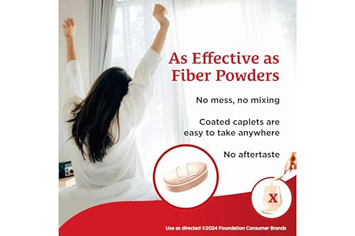 FiberCon Fiber Therapy for Regularity, 140 Caplets (Pack of 3) J4237