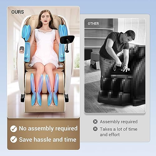 Full Body Zero Gravity Shiatsu Massage Chair with Heat and Foot Massage Q658