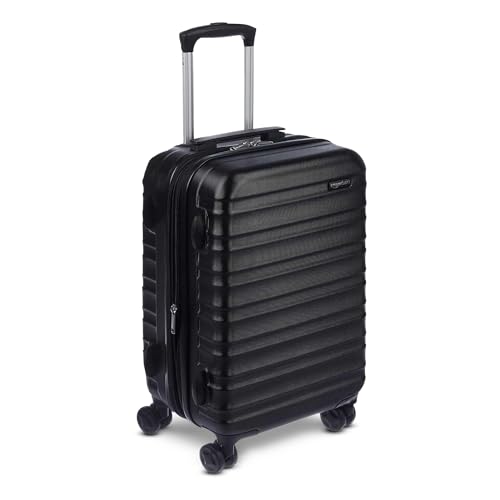 Amazon Basics 21" Hardside Carry-On Luggage with Wheels, Expandable, Black L489