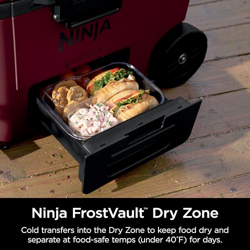 Ninja FrostVault 45QT Cooler with Wheels, Lakeshore Blue M1144