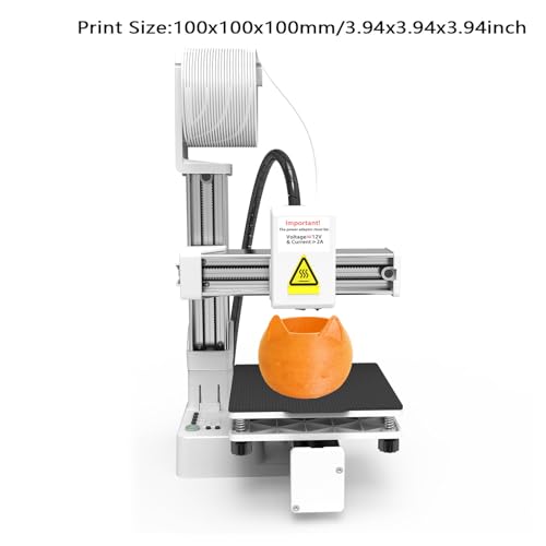Mini 3D Printer for Beginners, High Speed & Precision, 100x100x100mm, Black E467509