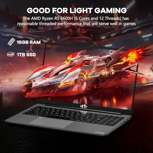 NIMO 15.6" FHD Gaming Laptop, AMD Ryzen 5, 32GB RAM 1TB SSD O691531