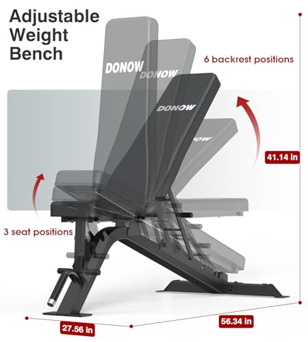 DONOW Smith Machine with Weight Stacks Power Cage Squat Rack Home Gym Y361