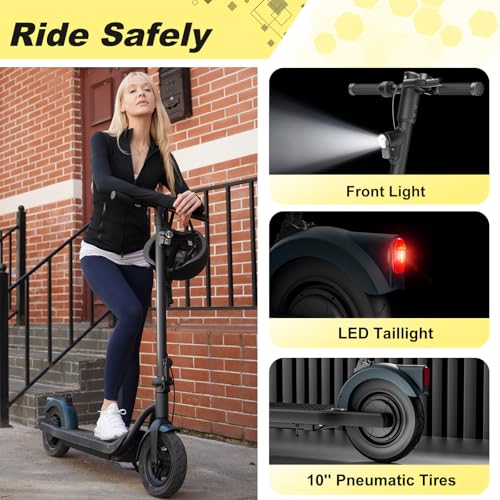 Electric Scooter for Adults, Foldable, 500W Motor, 10" Tires O2626