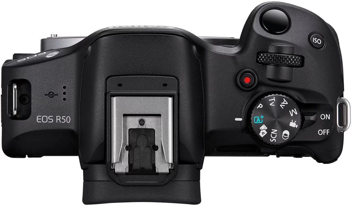 Canon EOS R50 4K Mirrorless Camera with RF-S 18-45mm Lens and Accessories H37459