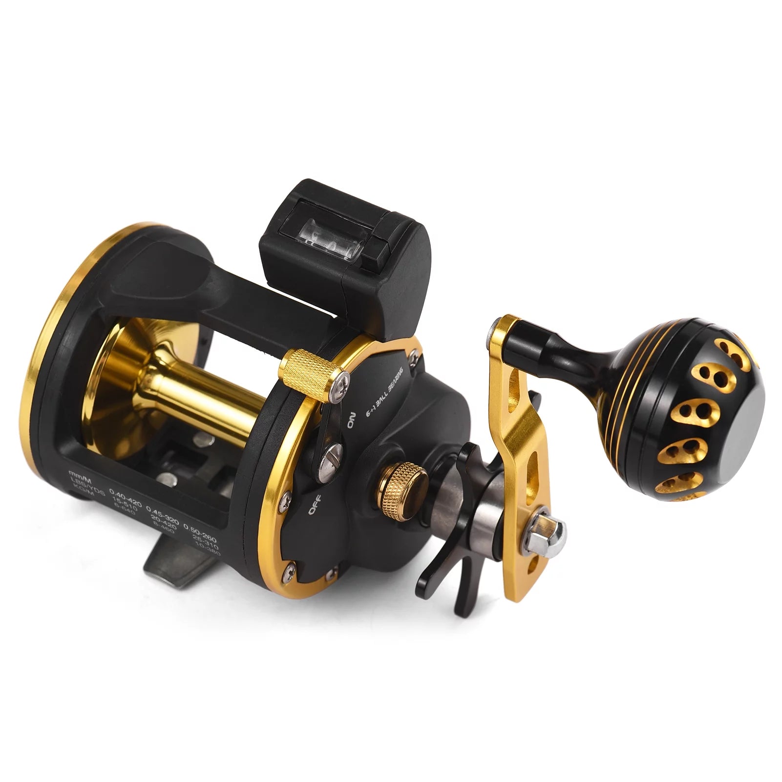 Walmeck Fishing Reel Line Counter with Digital Display, 6+1 Ball Bearings O81212