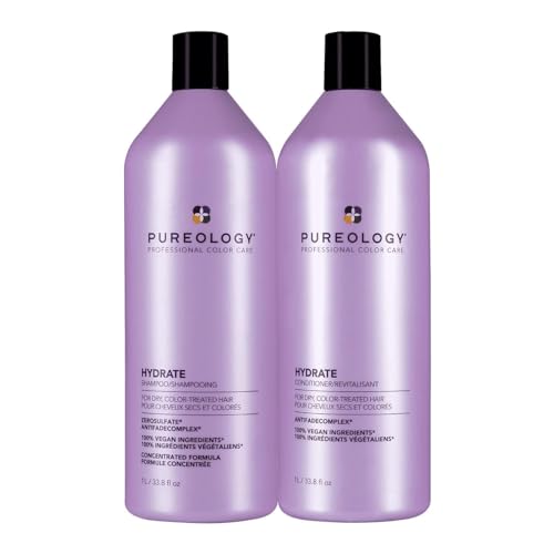 Pureology Hydrate Shampoo & Conditioner Set for Color Treated Hair, Sulfate-Free Y273