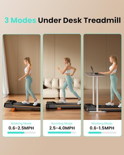 Walking Pad Under Desk Treadmill with Incline for Home Office I96279