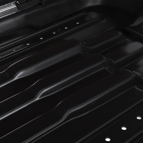 Heavy Duty Hard Shell Rooftop Cargo Box, Waterproof, 62"L x 31"W x 15"H, Diamond Black Y830591