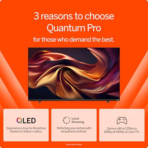 VIZIO 50-inch Quantum Pro 4K QLED Smart TV with Dolby Vision, 2023 Model I492