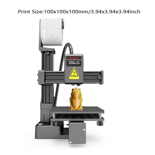 3D Printer Mini, Compact FDM 3D Printer with Removable Build Plate L3427