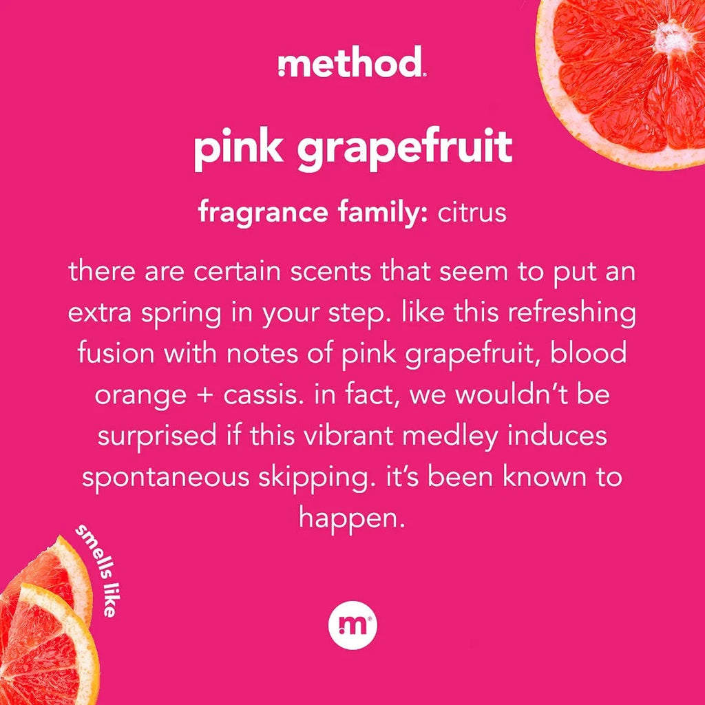 Method All Purpose Natural Surface Cleaner, Pink Grapefruit, 28 oz, 2-Pack Q23562