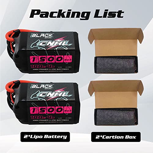 CNHL 1500mAh 130C 4S Lipo Battery with XT60 Plug for FPV Drone Racing G868