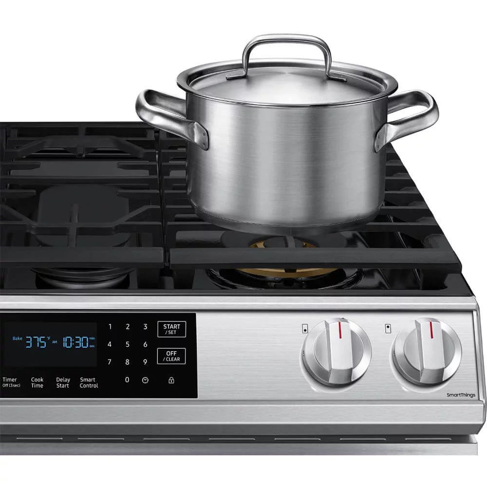 SAMSUNG NX60T8511SS Smart Slide-in Gas Range with Air Fry, Stainless Steel B76002