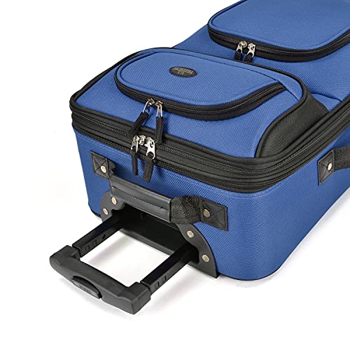 U.S. Traveler Rio Expandable Carry-on Luggage, Orange R95197