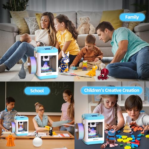 Geeetech 3D Printer for Kids & Beginners, Auto-Leveling, Mini Size H49529