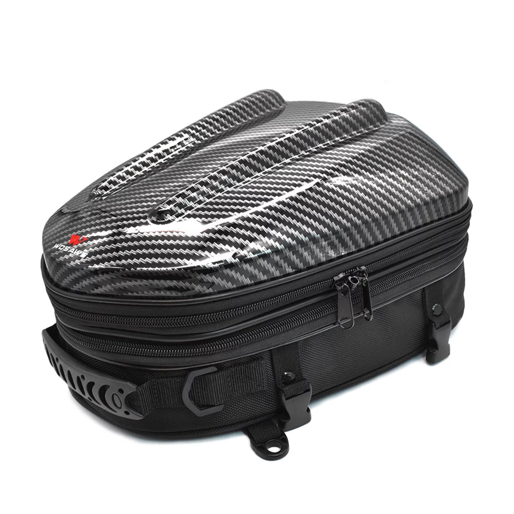 Wosawe Tail Case,Motorbike Helmet Tail Seat Tail Motorbike Tail Motorbike Helmet Waterproof Waterproof Seat Tail