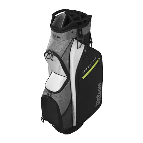 Wilson Feather Golf Cart Bag - Black/Grey/Red V219140