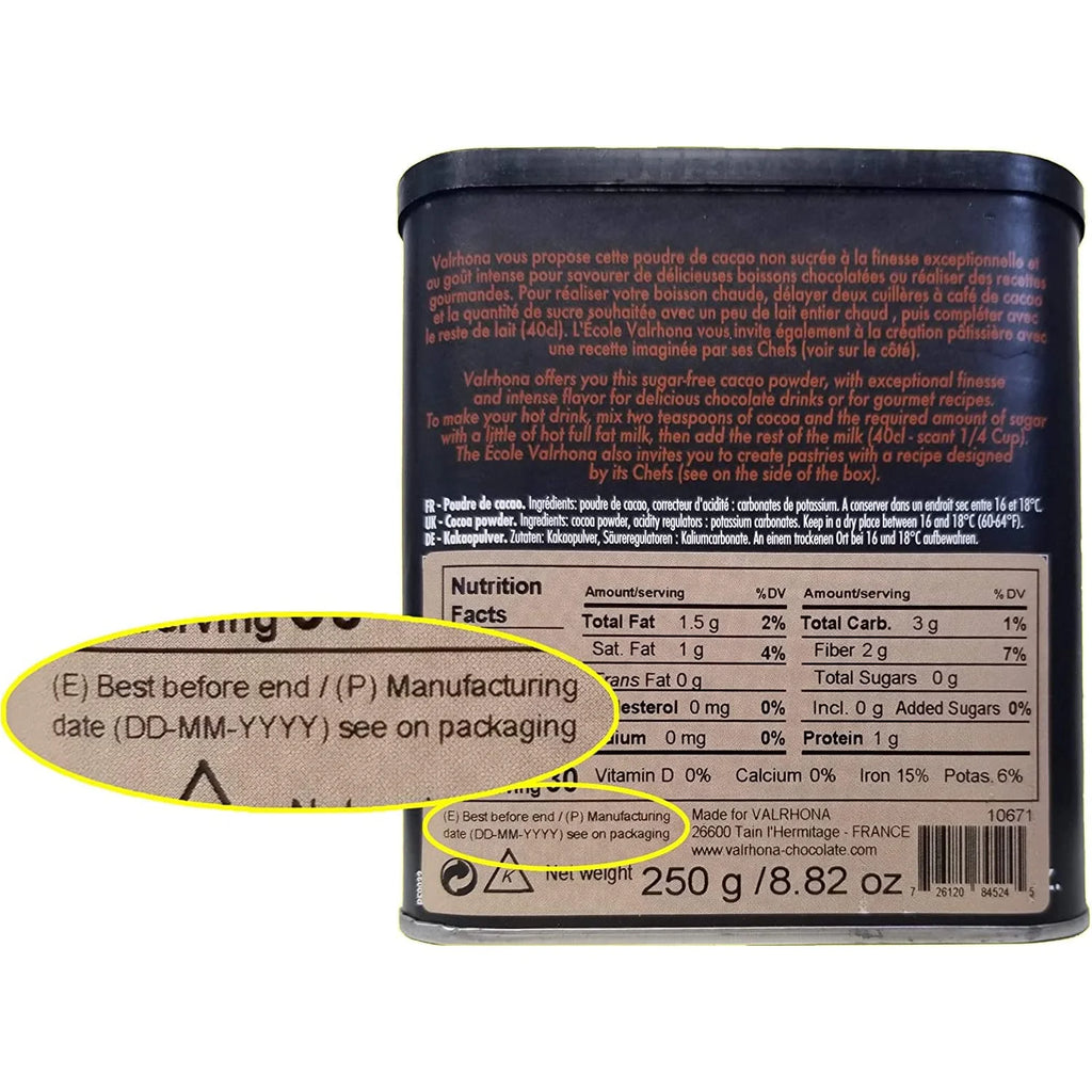 Valrhona Pure Cocoa Powder 8.8 oz Z358237