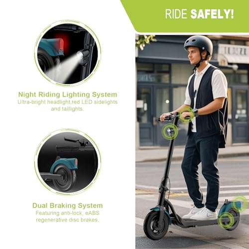 Electric Scooter for Adults, Foldable, 500W Motor, 10" Tires O2626