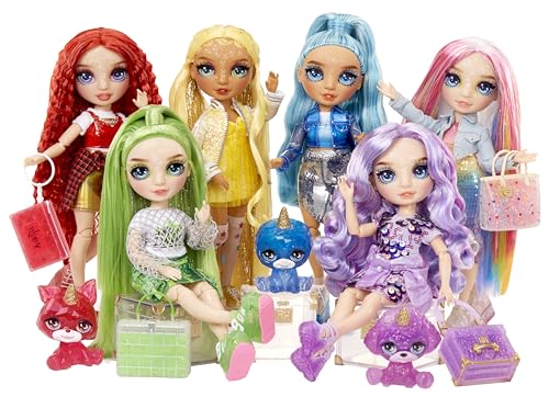 Rainbow High Violet 11" Posable Fashion Doll with Slime Kit & Pet T5543