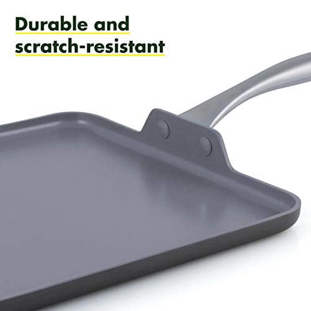 GreenPan Lima 11" Ceramic Non-Stick Square Griddle F311
