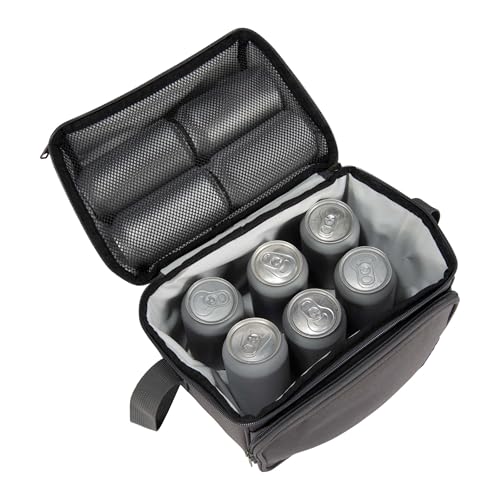 Carhartt Insulated 12 Can Two Compartment Lunch Cooler Bag, Black S79886
