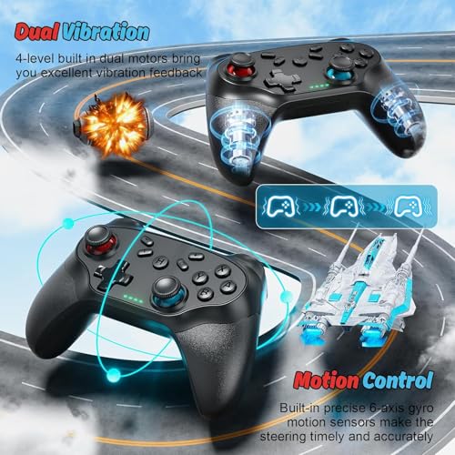 Wireless Controller for Nintendo Switch, 2 Pack X265976