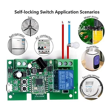 Zigbee 4CH DC7-32V USB Relay Smart Switch Module, Tuya APP Remote Control V113