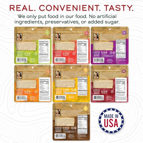 Wild Zora Paleo Freeze Dried Meals for Backpacking & Camping, Gluten Free, Variety 7-Pack C34212