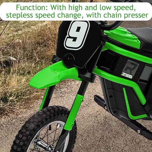 24V 350W Kids Electric Dirt Bike, 3-Speed, Off-Road Ride-On Motorcycle S465