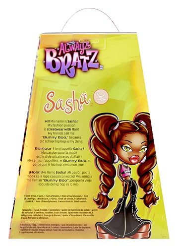 Bratz Alwayz Sasha Fashion Doll with 10 Accessories H43726