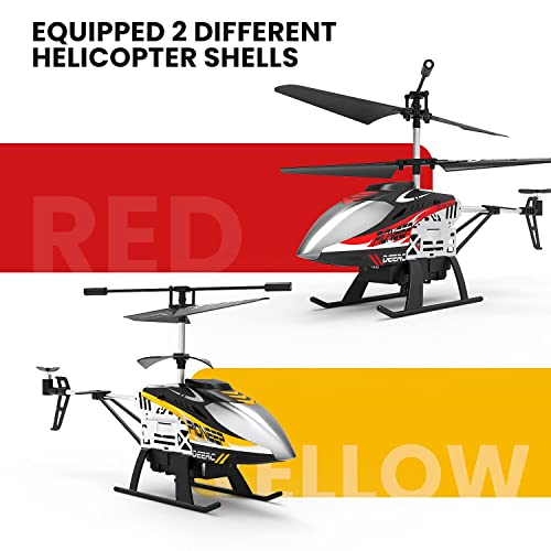 DEERC Apache RC Helicopter for Kids & Adults, Military Toy with LED Lights P49305