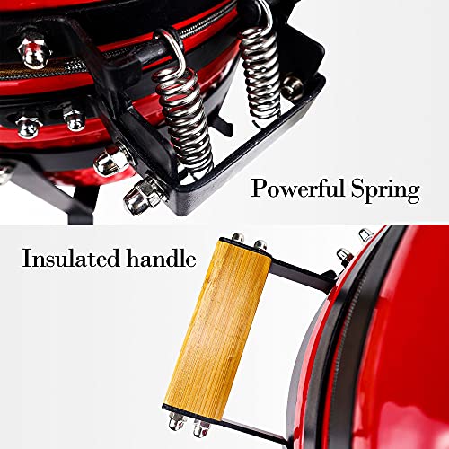 Ceramic BBQ Charcoal Kamado Grill 13 Inch Portable Tabletop Red Y244