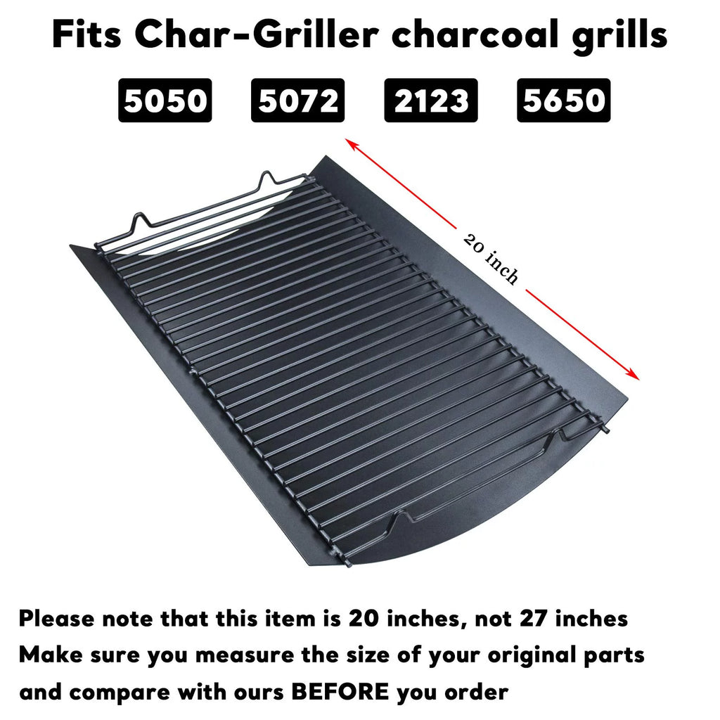 Hisencn 20 inch Ash Pan/Drip Pan for Chargriller 5050 Charcoal Grill, Replacement Parts O668