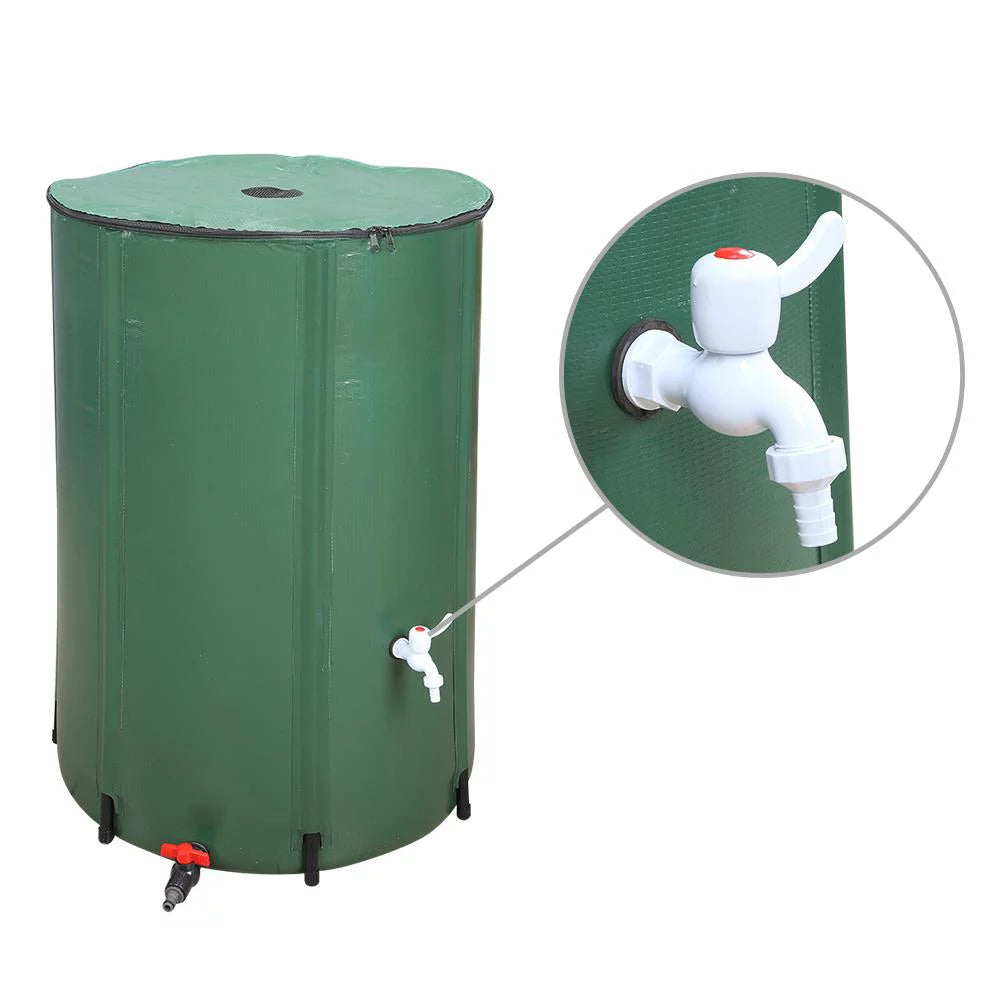 Zimtown 100 Gallon Portable Rain Barrel for Patio Water Storage N85560