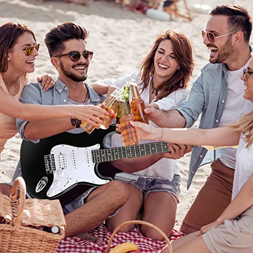 SAYHA Electric Guitar 39 Inch HSS Pickups Starter Kit with Amplifier, Bag, Tuner, Black C49559