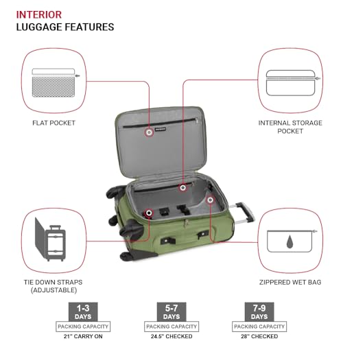 SwissGear Sion Softside Expandable Roller Luggage 3 Piece Set N784870