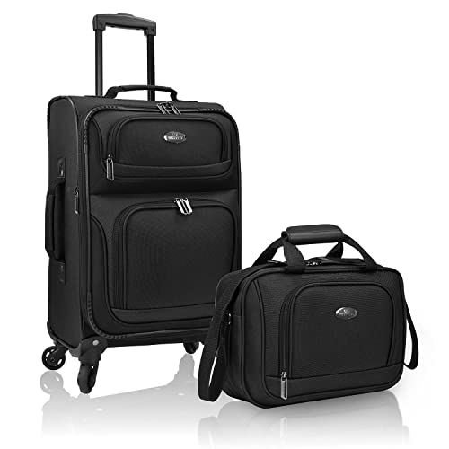 U.S. Traveler Rio Expandable Carry-on Luggage, Orange R95197