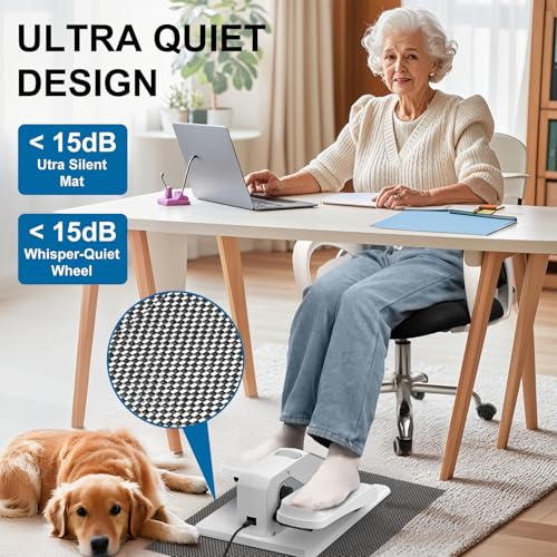 VIVURN® 018 Under Desk Elliptical Machine for Seniors, Quiet & Portable O32733