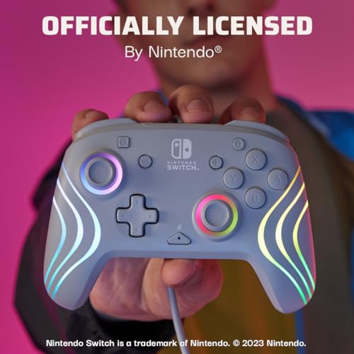 PDP Afterglow Wave Wireless RGB Gaming Controller for Nintendo Switch, Black I1528