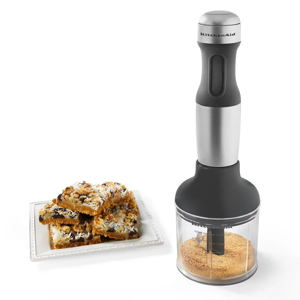 KitchenAid KHB2351CU 3-Speed Hand Blender, Contour Silver H8361