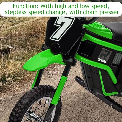24V 350W Kids Electric Dirt Bike, 3-Speed, Off-Road Ride-On Motorcycle S465