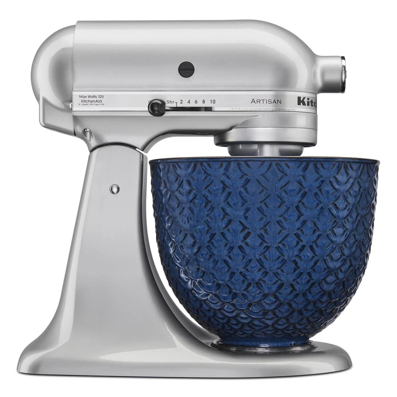 KitchenAid 5 Quart Ceramic Bowl, Blue Mermaid Lace T96249