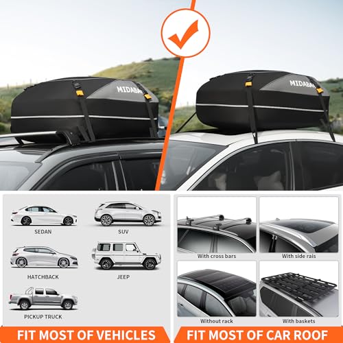 MIDABAO 20 Cubic Waterproof Car Roof Top Carrier with Anti-Slip Mat C901570