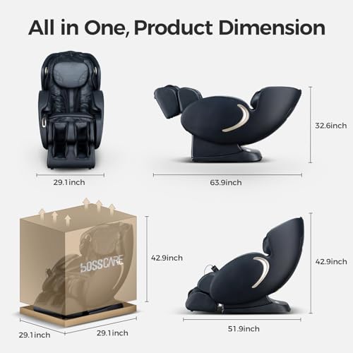Zero Gravity Massage Chair 3D Full Body Shiatsu Recliner with Airbags and Heating D212