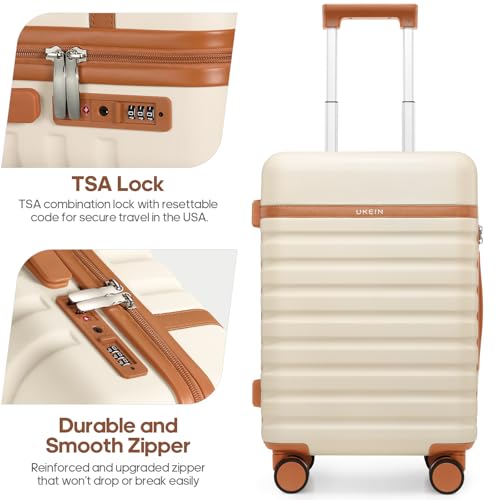 Luggage Sets 3 Piece, Carry On 20 Inch Hardside Suitcase with Spinner Wheels and TSA Lock J67858