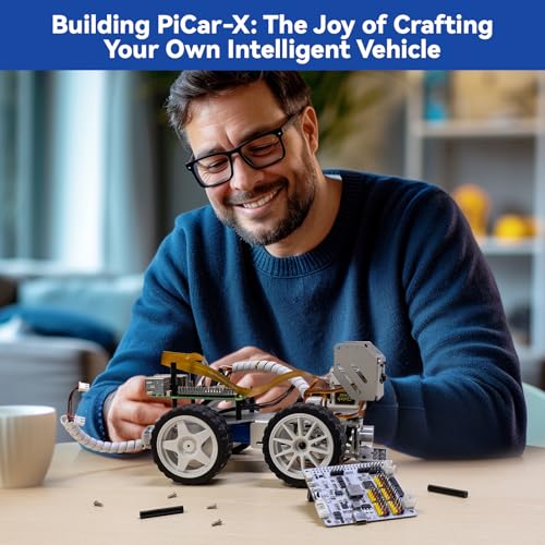 SunFounder PiCar-X AI Video Robot Car Kit for Raspberry Pi 5/4/3B+/3B Q194330