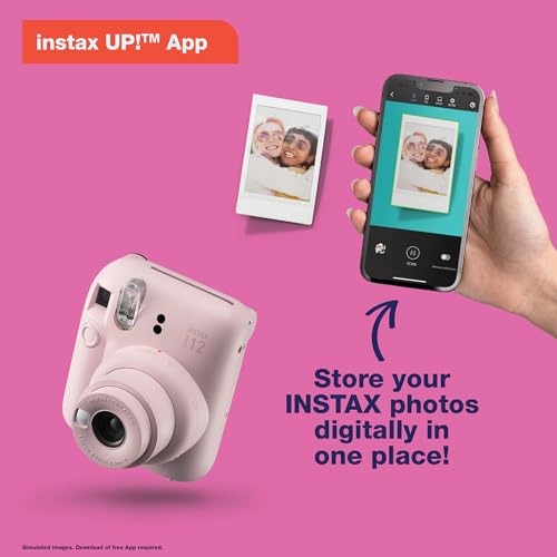 Fujifilm Instax Mini 12 Instant Camera Pastel Blue with 40 Sheets Film Bundle R3418