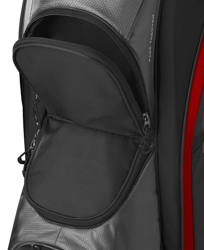 Wilson Feather Golf Cart Bag - Black/Grey/Red V219140